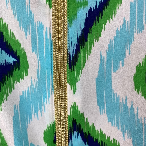 Macbeth Collection Green & Blue Geometric Tank - Picture 4 of 8